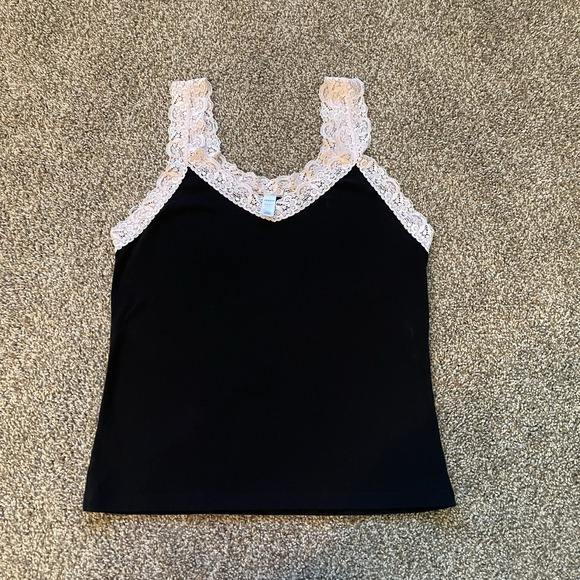y2k Joe Boxer Pink Lace Trim tank top L Bratz Rory Elena Bella Babydoll Coquette - Picture 1 of 5